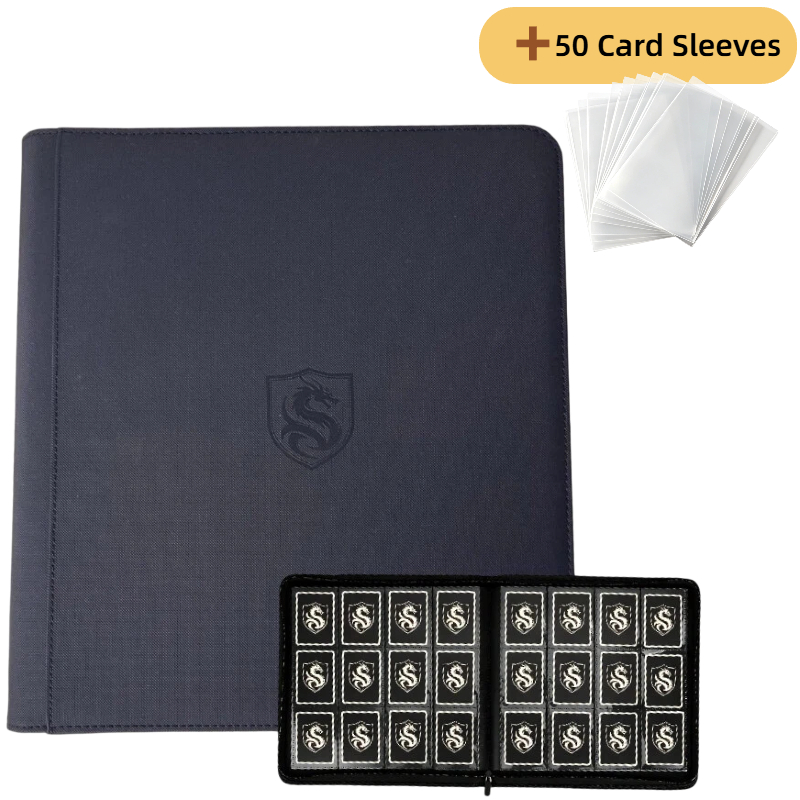 Card Penny Sleeve - 12-Slot Premium Side-Insert Card Binder, 20