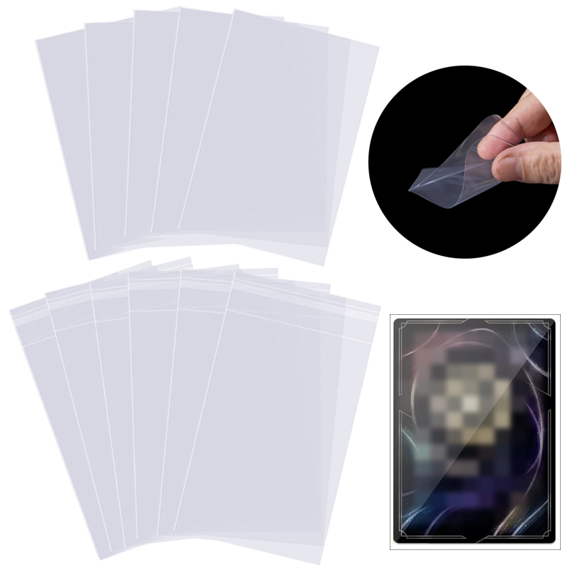 Card Penny Sleeve - 100/200pcs Card Sleeves 65x90mm Flat Mouth/Self
