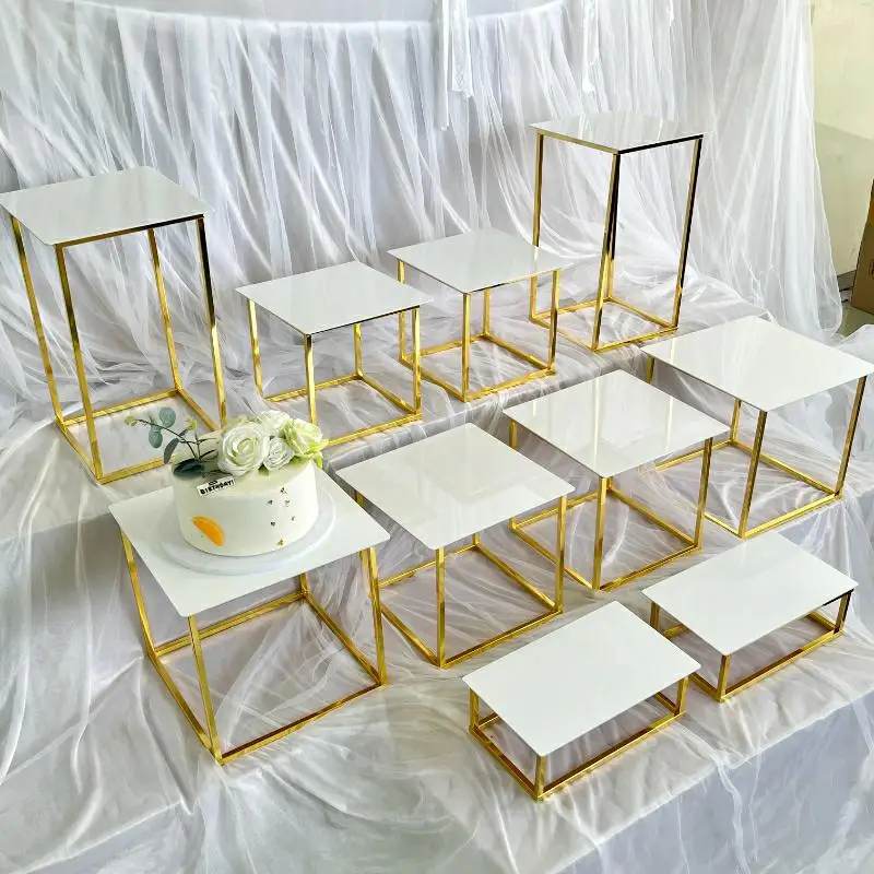 12-20 PCS Luxury Gold Frame Wh - огляд і ціна Display Risers Set