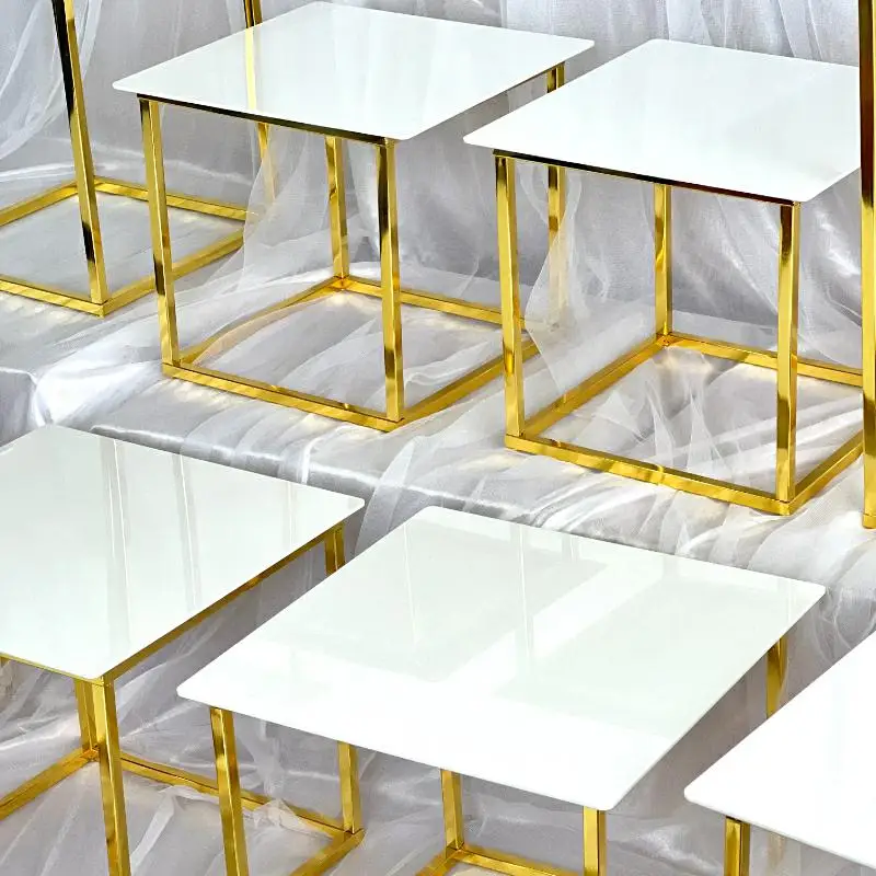 12-20 PCS Luxury Gold Frame Wh - огляд і ціна Display Risers Set
