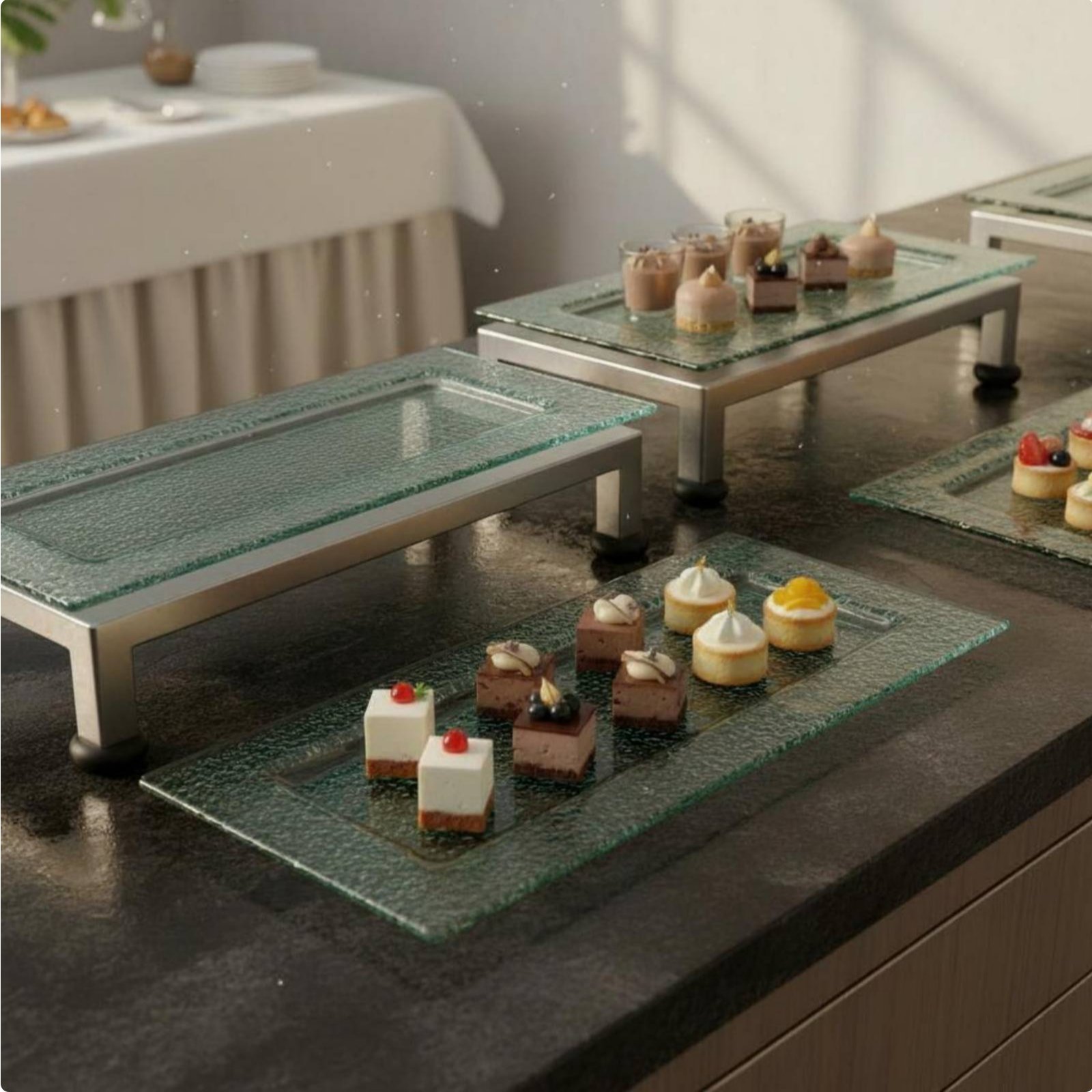 3-Tier Serving Stand Multifunc - огляд і ціна Display Risers Set