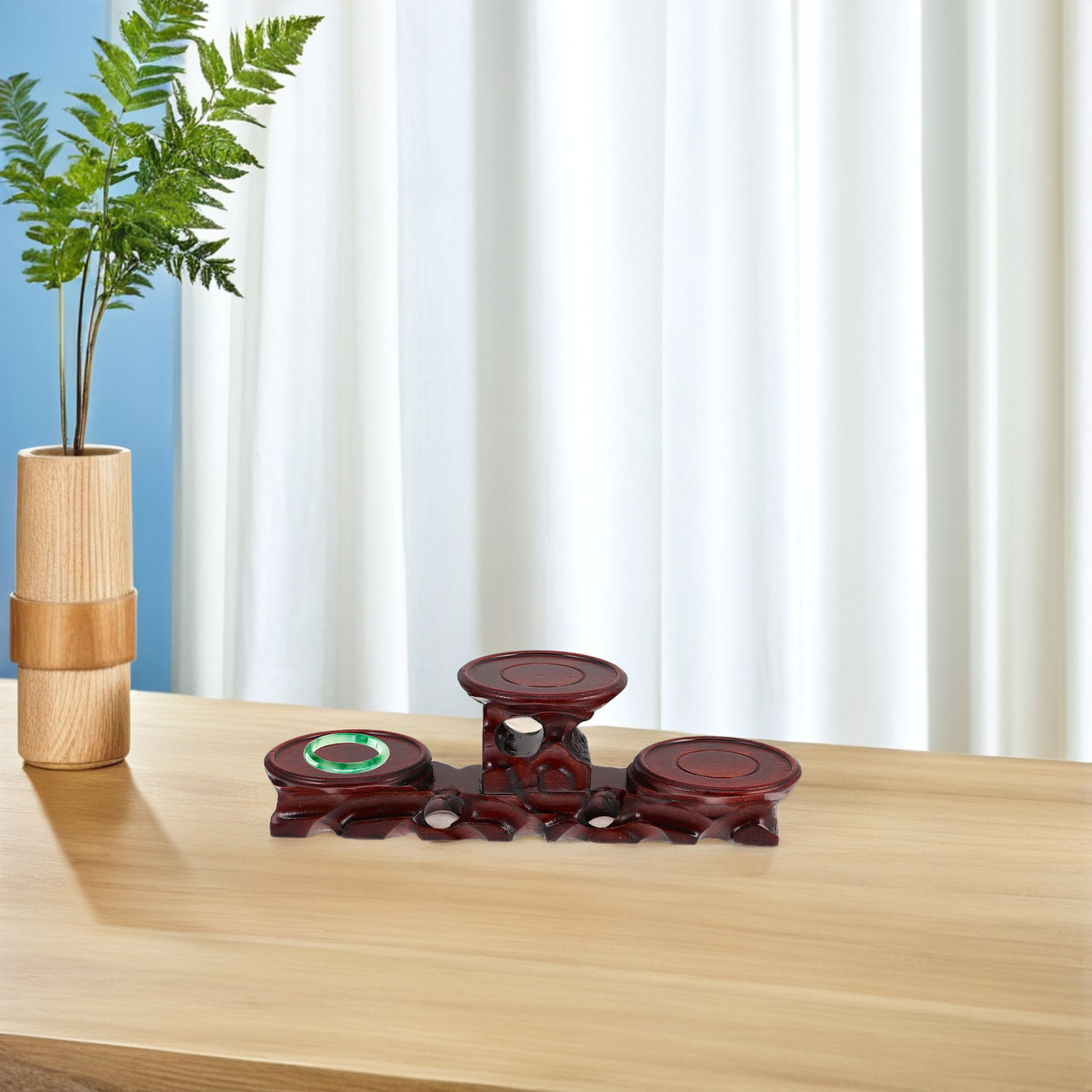 Premium Solid Wood Round Pedes - огляд і ціна Display Risers Set