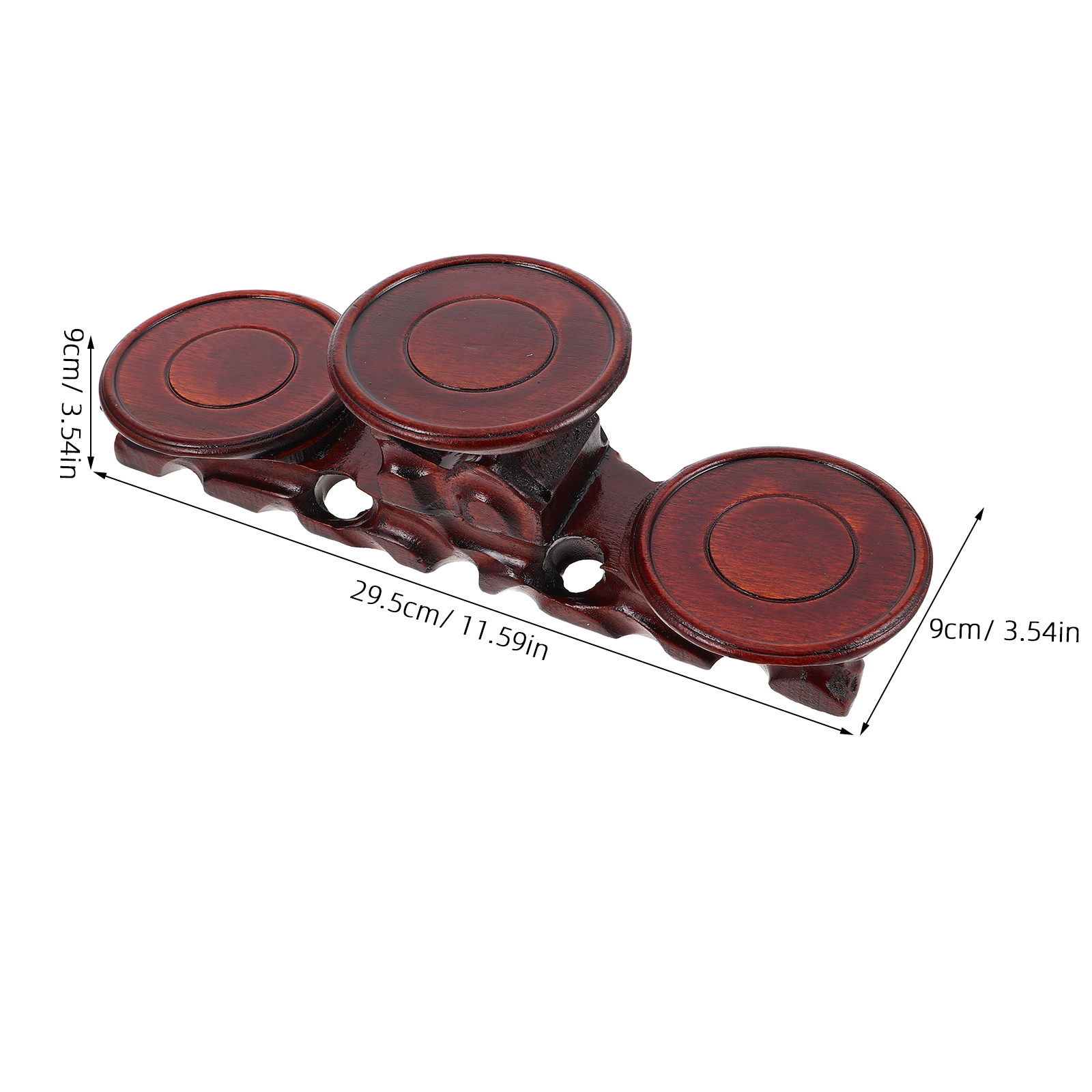 Premium Solid Wood Round Pedes - огляд і ціна Display Risers Set
