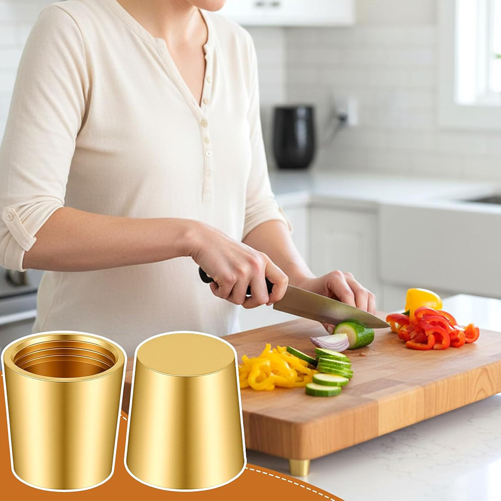 4pcs Brass Cutting Board Feet  - огляд і ціна Display Risers Set