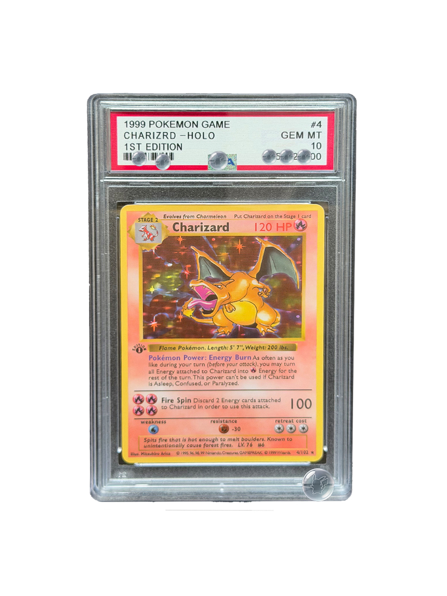 1999 POKEMON GAMECHARIZRD 1ST  - огляд і ціна Graded Card Display