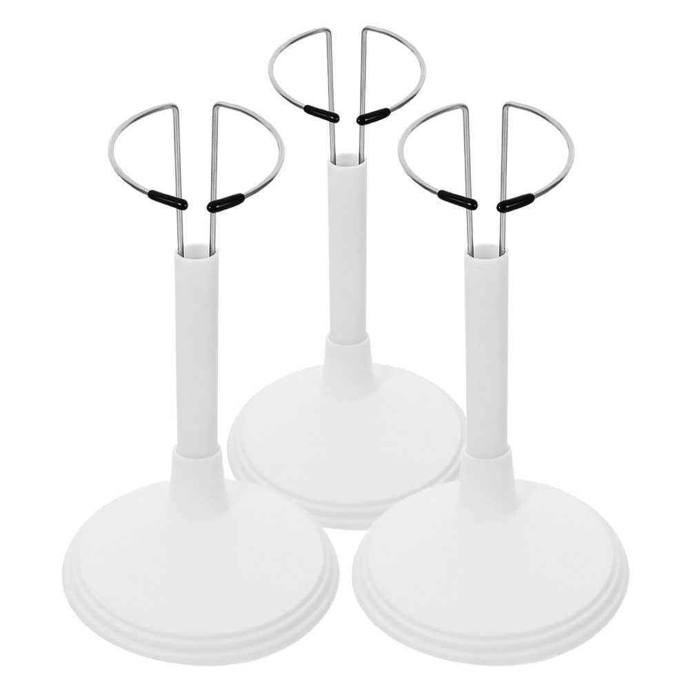 3Pcs White Plastic Adjustable  - огляд і ціна Action Figure Stand