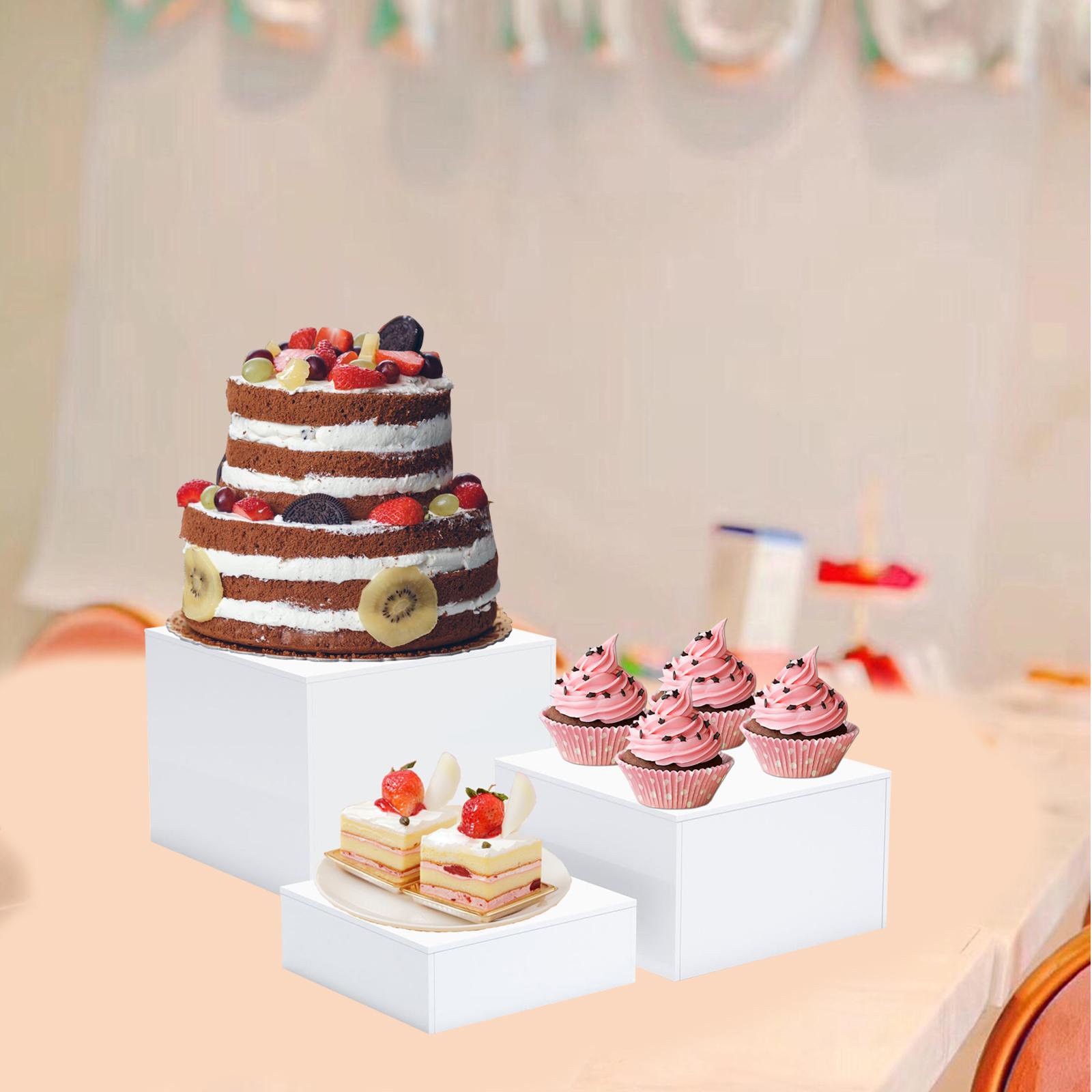 3x Buffet Risers Multi Use Dis - огляд і ціна Display Risers Set