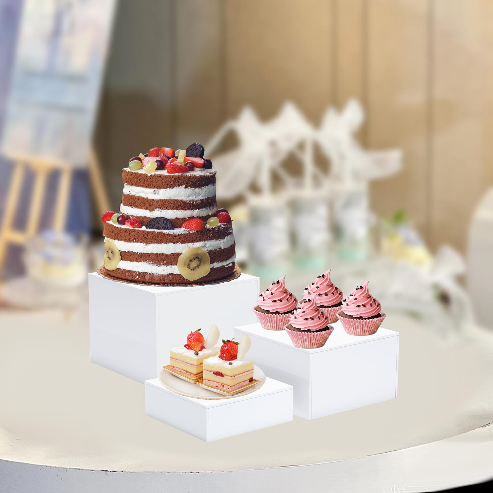 3x Buffet Risers Multi Use Dis - огляд і ціна Display Risers Set