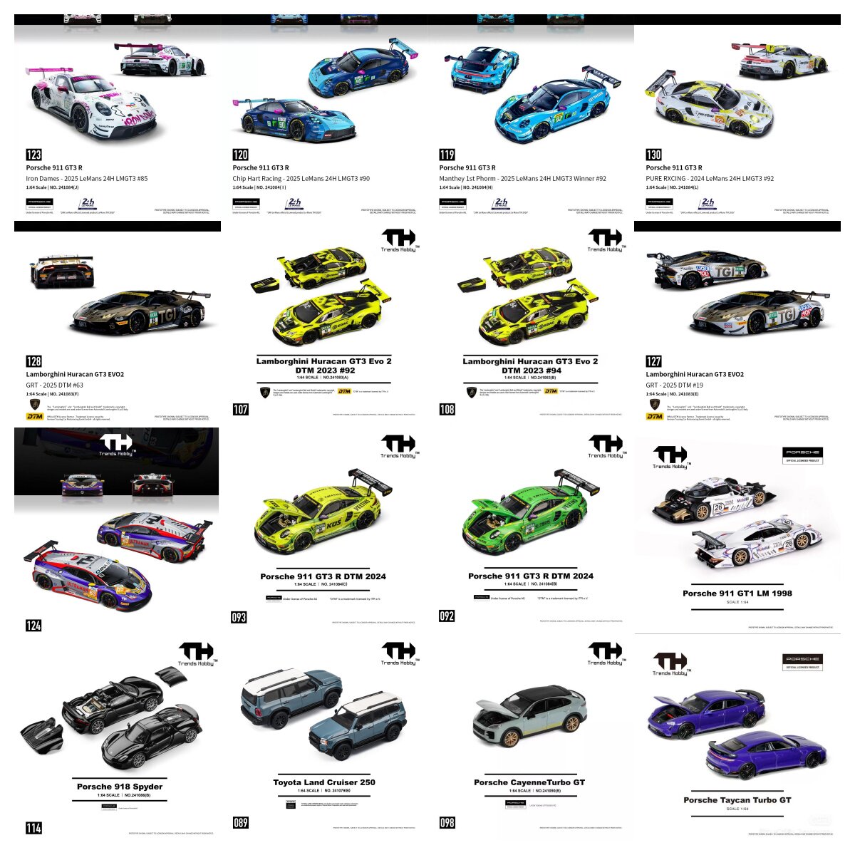 TH 1/64 Porsche 911 GT3 R LeMa - огляд і ціна Die Cast Car 1 64