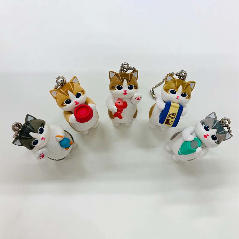 Mofusand Kawaii Cat Keychain B - огляд і ціна Action Figure Stand