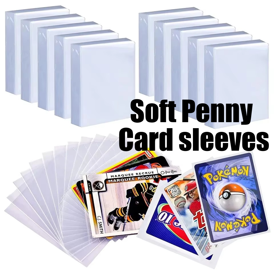 100-600pcs Card Sleeves Hard S - огляд і ціна Card Penny Sleeve