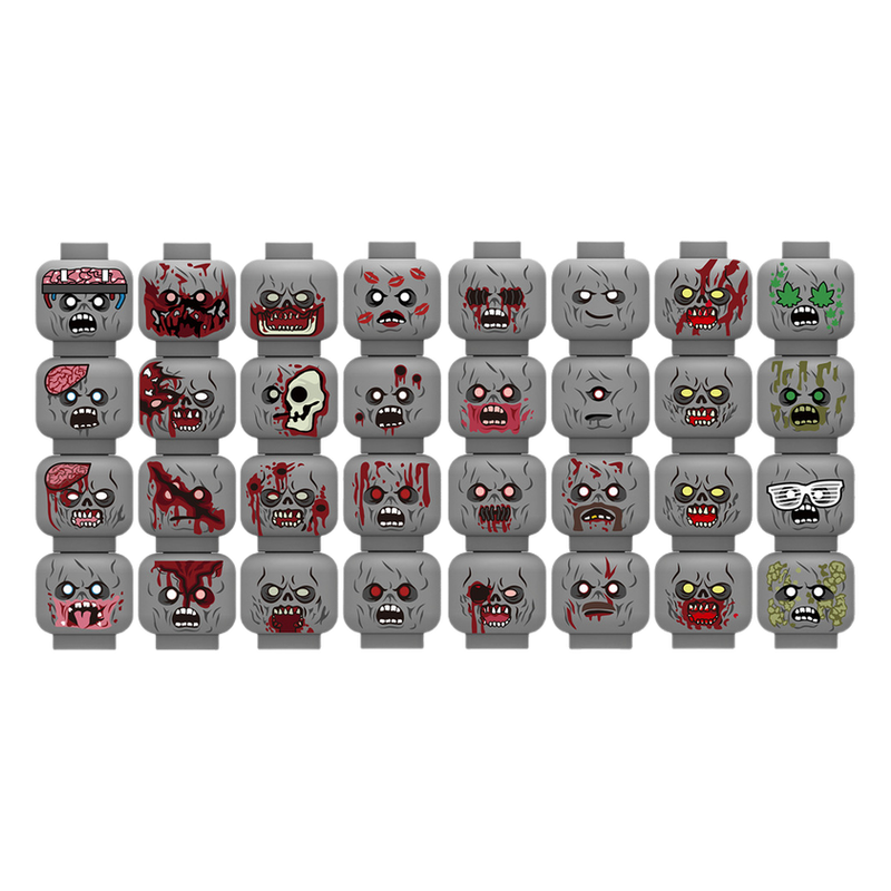Injured Emotional Face Heads B - огляд і ціна Lego Minifigure Holder
