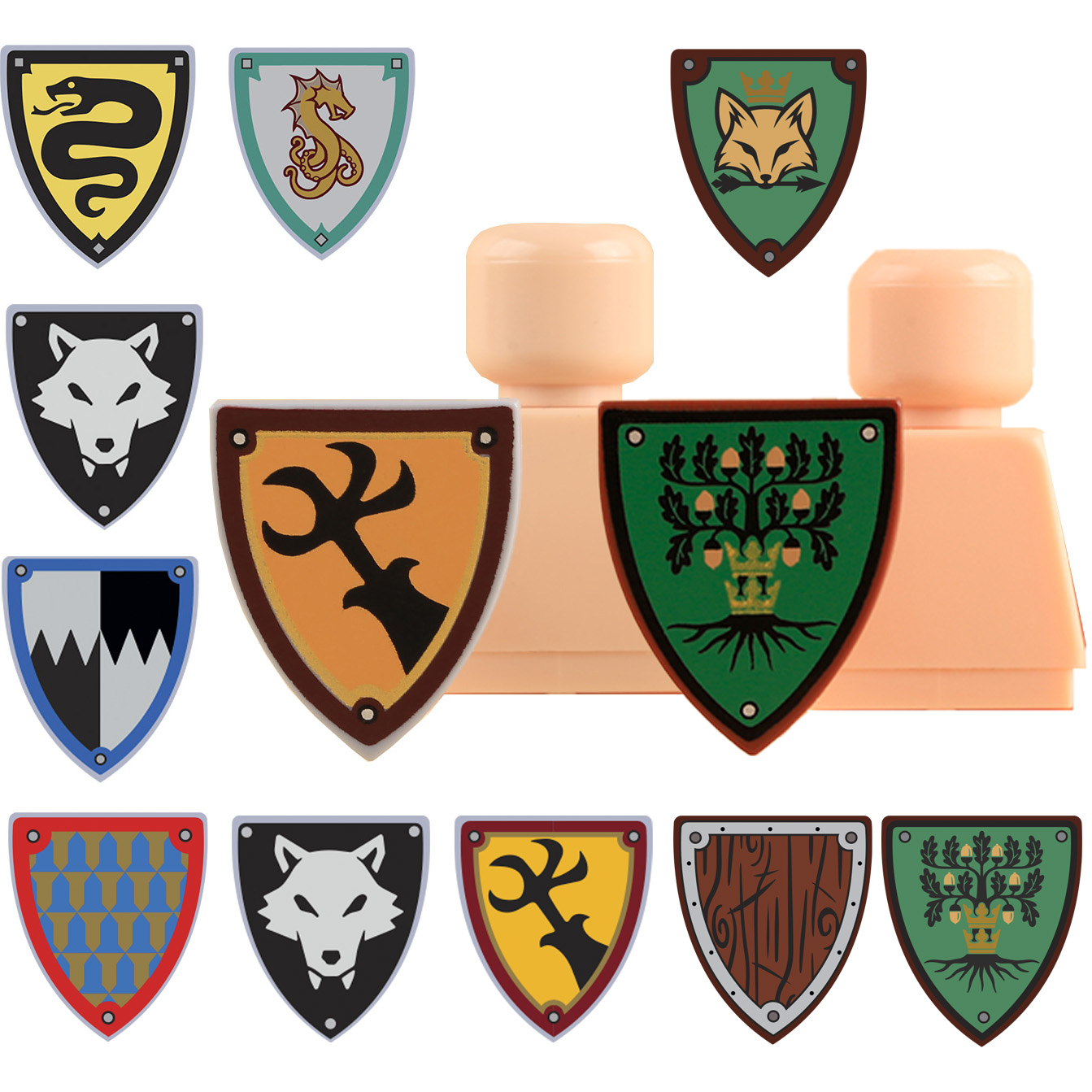 MOC Medieval Knights Black Wol - огляд і ціна Lego Minifigure Holder
